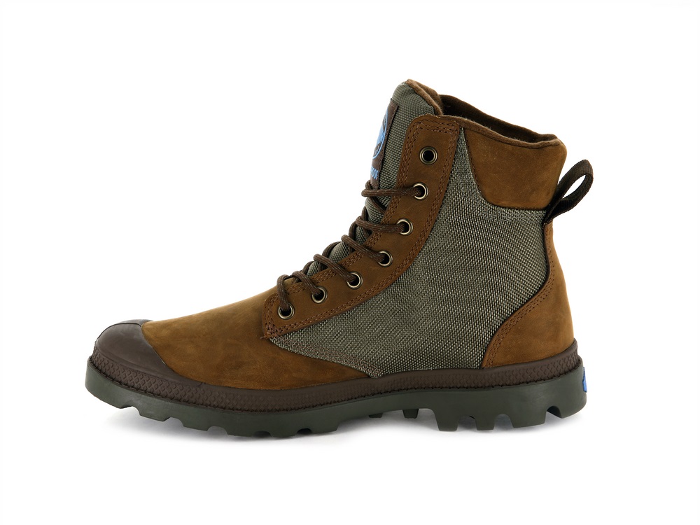 Botas Palladium PAMPA SPORT CUFF WPN Mujer Marrones | Ecuador-37159