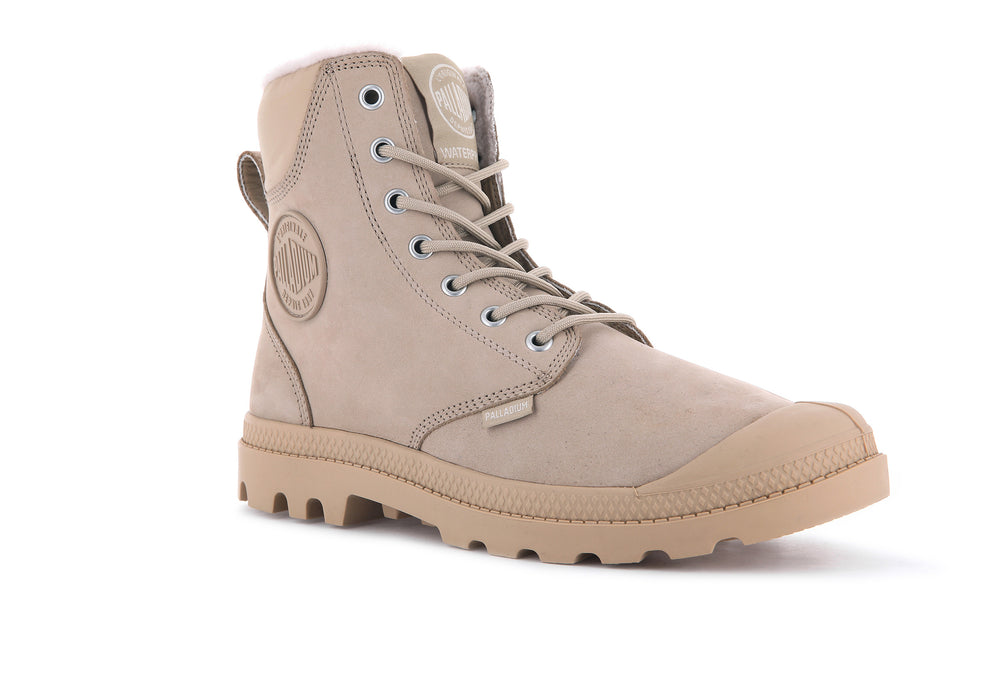 Botas Palladium PAMPA SPORT CUFF WPS Mujer Warm Sand | Ecuador-61509