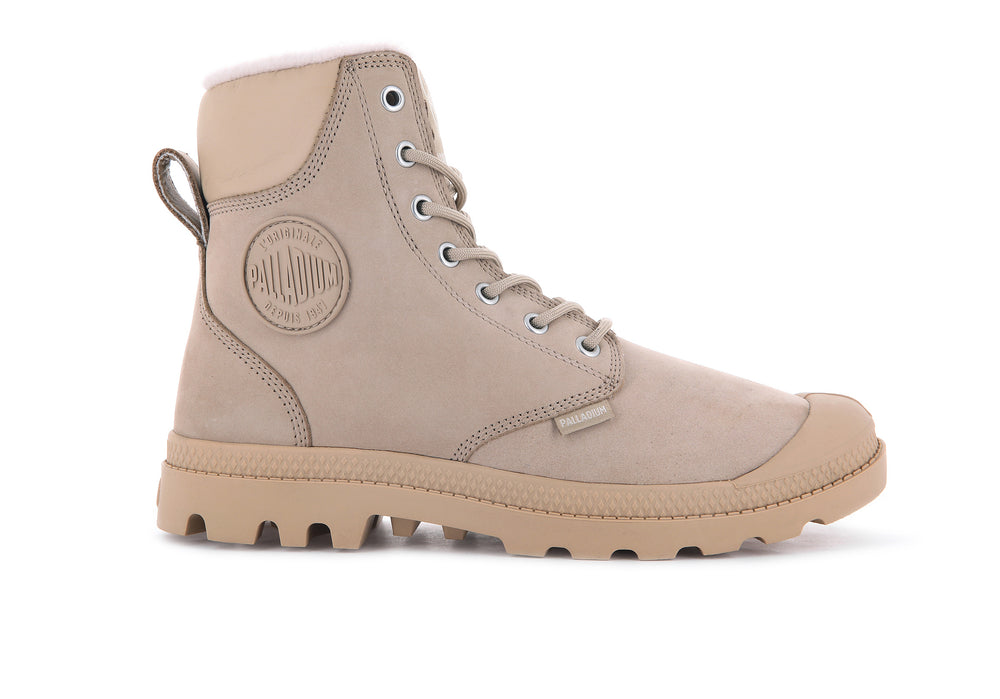 Botas Palladium PAMPA SPORT CUFF WPS Mujer Warm Sand | Ecuador-61509