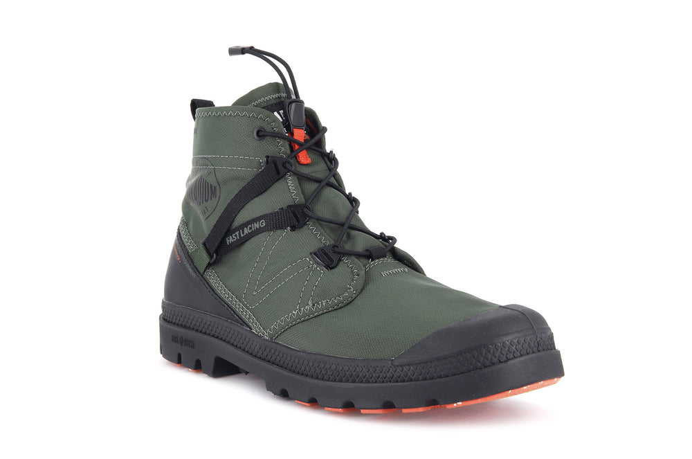 Botas Palladium PAMPA TRAVEL LITE+ WATERPROOF Mujer Verde Oliva | Ecuador-18439