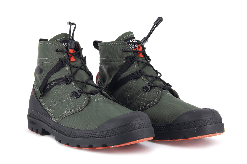 Botas Palladium PAMPA TRAVEL LITE+ WATERPROOF Hombre Verde Oliva | Ecuador-71906