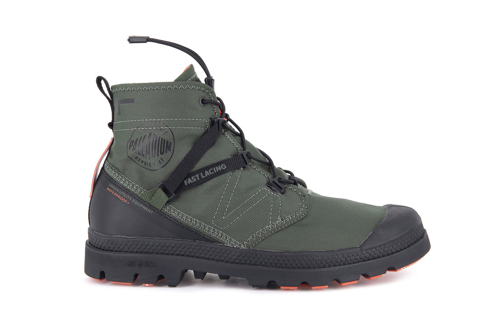 Botas Palladium PAMPA TRAVEL LITE+ WATERPROOF Hombre Verde Oliva | Ecuador-71906