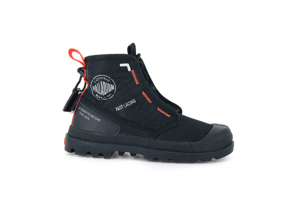 Botas Palladium PAMPA TRAVEL Niños Negras | Ecuador-17046