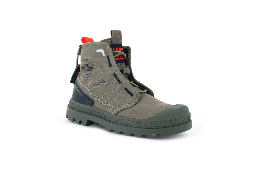 Botas Palladium PAMPA TRAVEL Niños Verde | Ecuador-72605