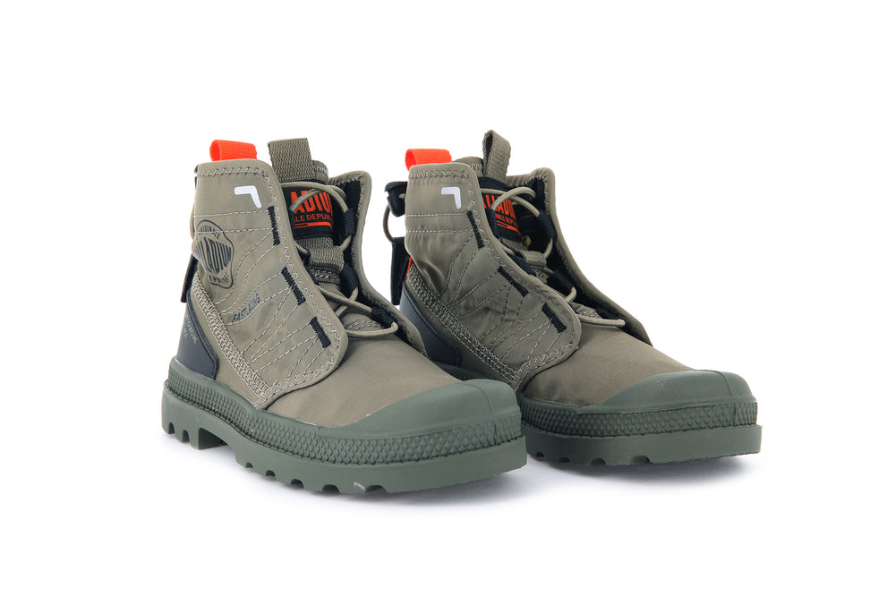 Botas Palladium PAMPA TRAVEL Niños Verde | Ecuador-72605