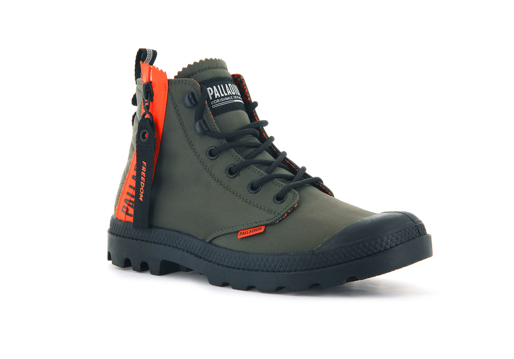 Botas Palladium PAMPA UNLOCKED Hombre Verde Oliva | Ecuador-98517