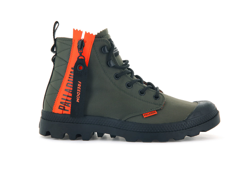 Botas Palladium PAMPA UNLOCKED Hombre Verde Oliva | Ecuador-98517