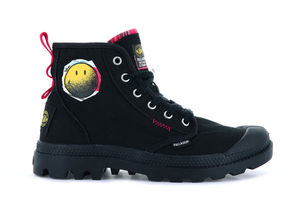 Botas Palladium PAMPA X SMILEY 1970 Hombre Negras | Ecuador-68957