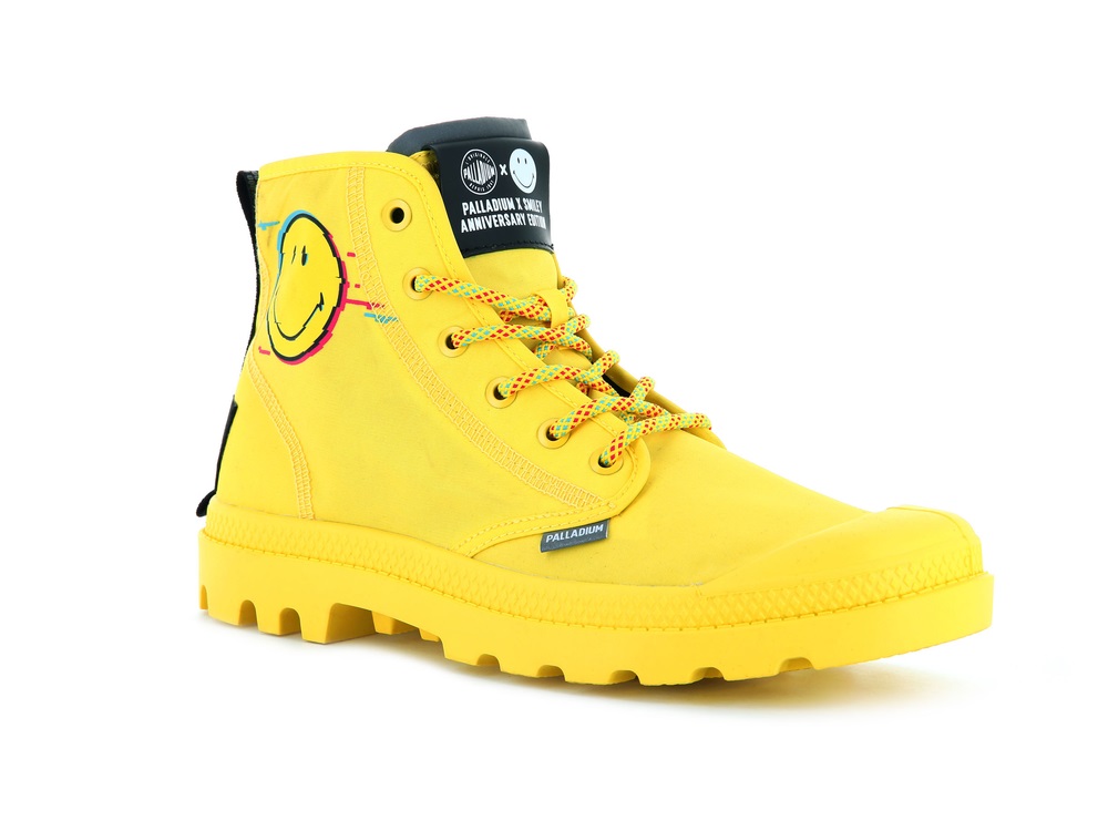 Botas Palladium PAMPA X SMILEY 2000 Mujer Amarillo | Ecuador-90613