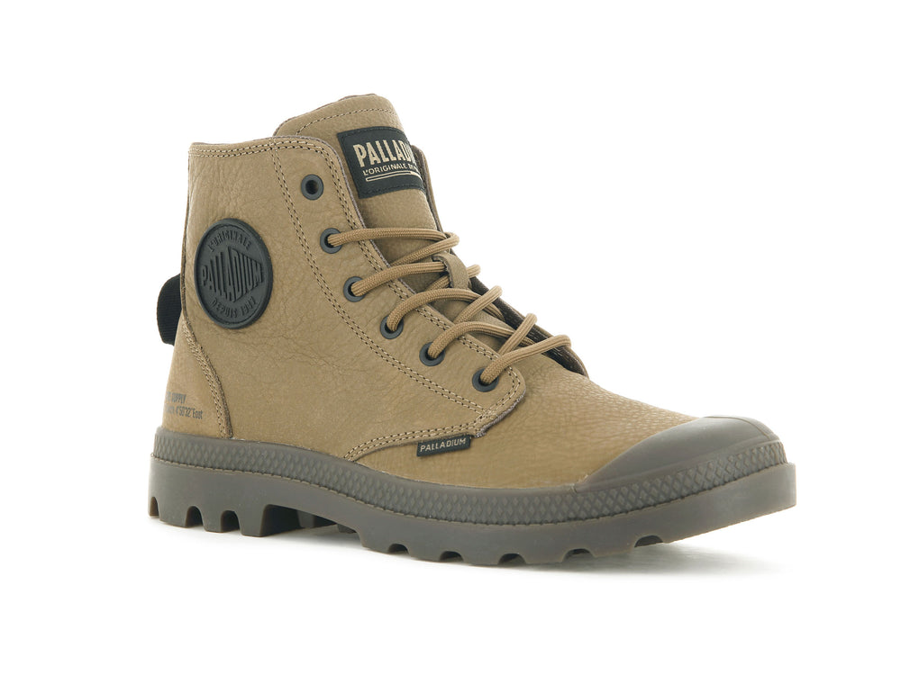 Botas De Invierno Palladium PAMPA HI SUPPLY LEATHER Hombre Marrones | Ecuador-14692