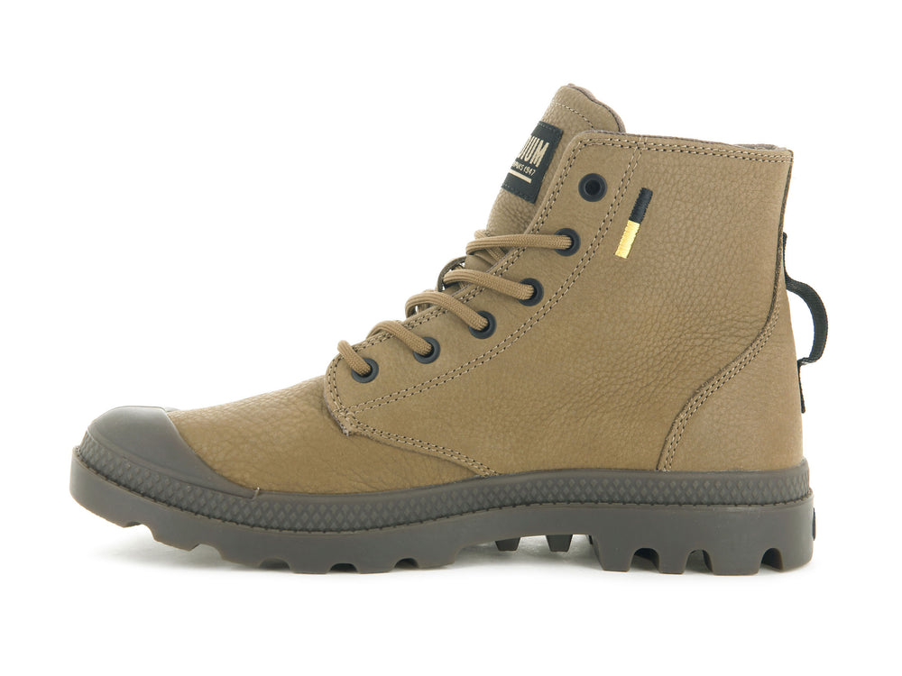 Botas De Invierno Palladium PAMPA HI SUPPLY LEATHER Hombre Marrones | Ecuador-14692