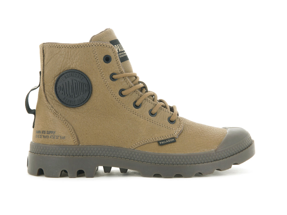 Botas De Invierno Palladium PAMPA HI SUPPLY LEATHER Hombre Marrones | Ecuador-14692