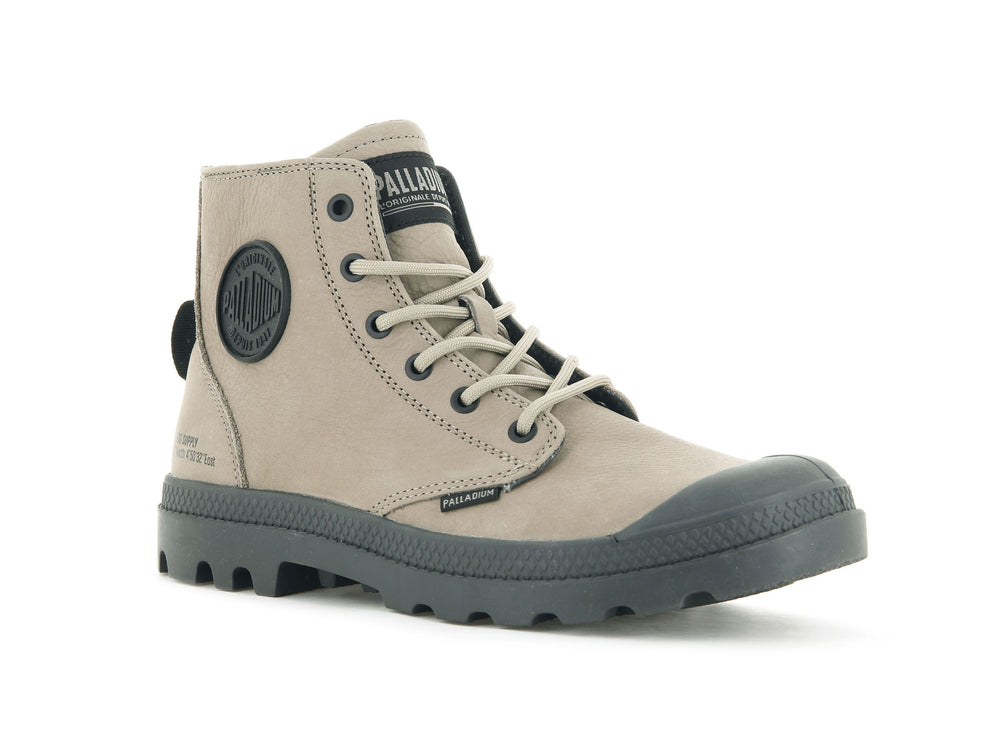 Botas De Invierno Palladium PAMPA HI SUPPLY LEATHER Mujer Dune | Ecuador-26743