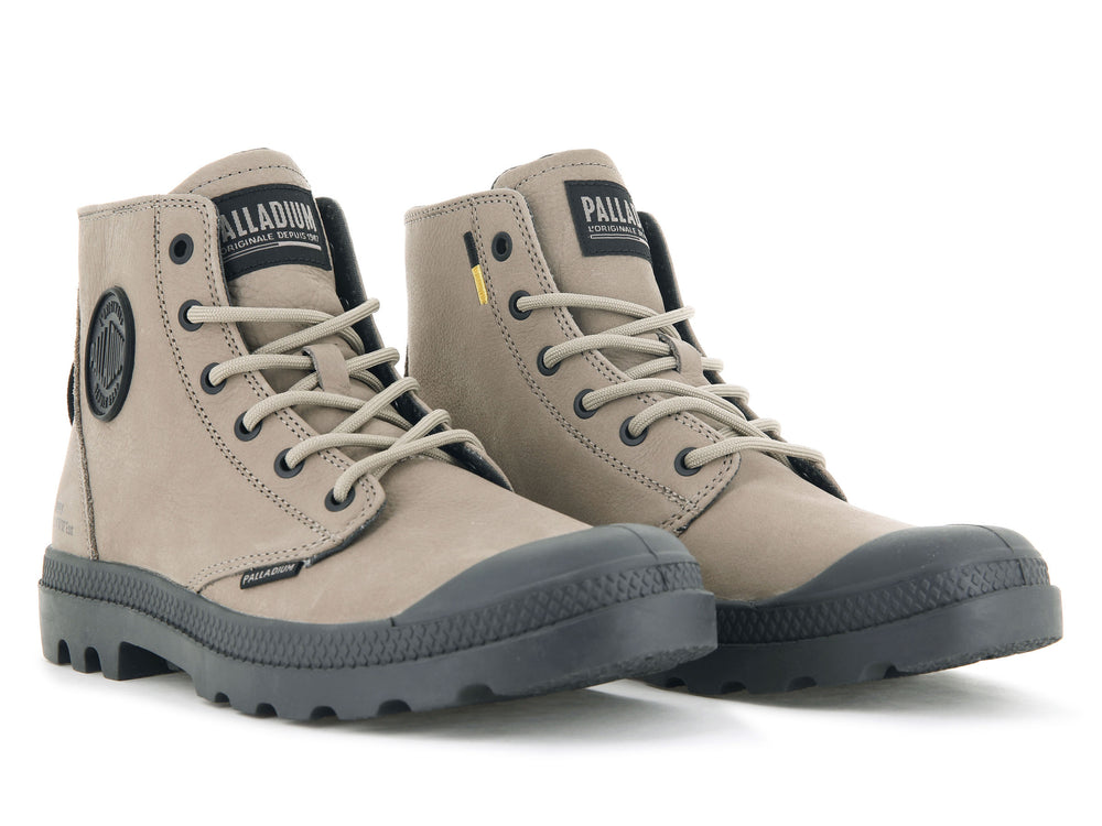 Botas De Invierno Palladium PAMPA HI SUPPLY LEATHER Mujer Dune | Ecuador-26743