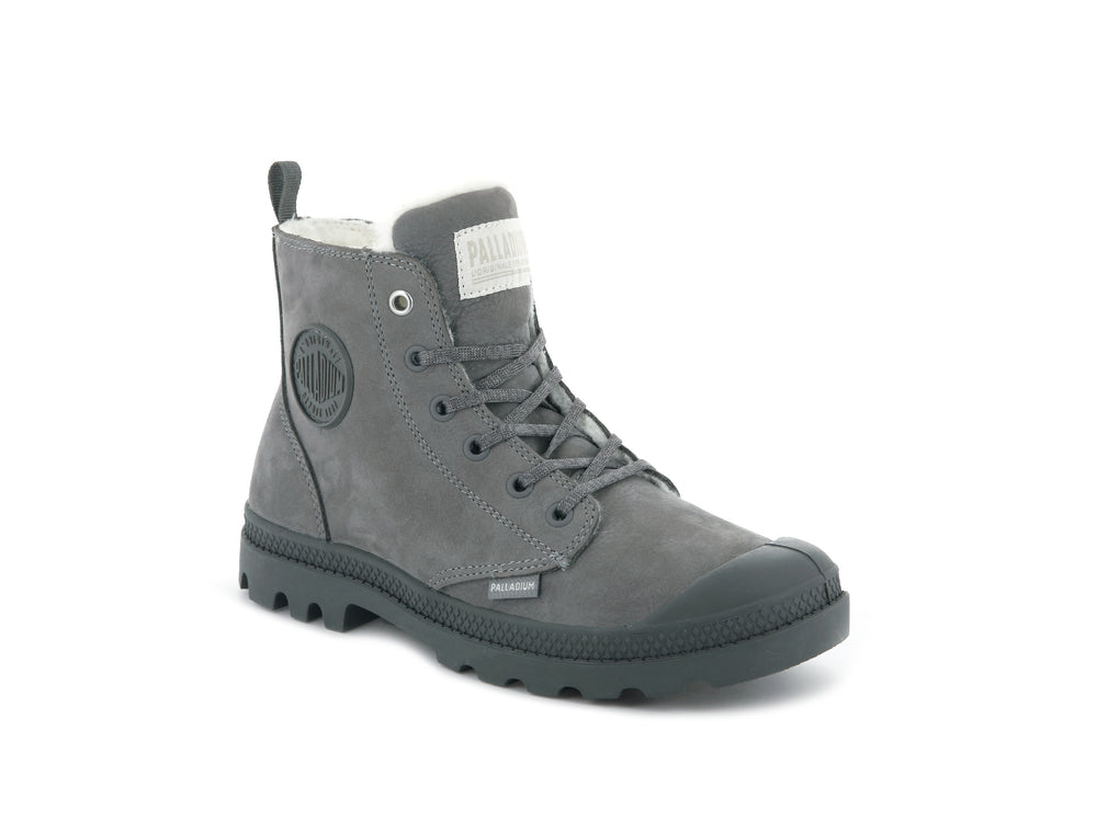 Botas De Invierno Palladium PAMPA HI ZIP WL Mujer Gris | Ecuador-78913