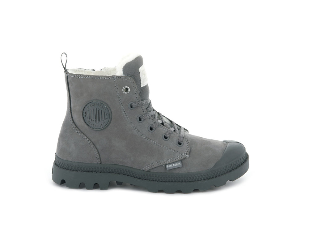 Botas De Invierno Palladium PAMPA HI ZIP WL Mujer Gris | Ecuador-78913