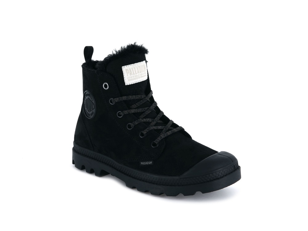 Botas De Invierno Palladium PAMPA HI ZIP WL Mujer Negras | Ecuador-86913