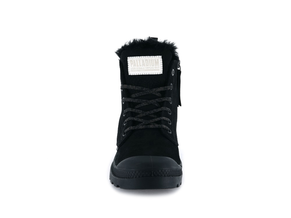 Botas De Invierno Palladium PAMPA HI ZIP WL Mujer Negras | Ecuador-86913