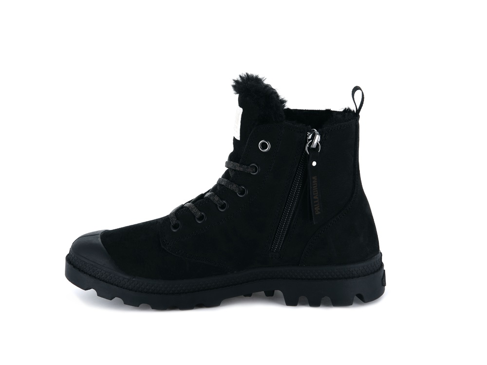 Botas De Invierno Palladium PAMPA HI ZIP WL Mujer Negras | Ecuador-86913