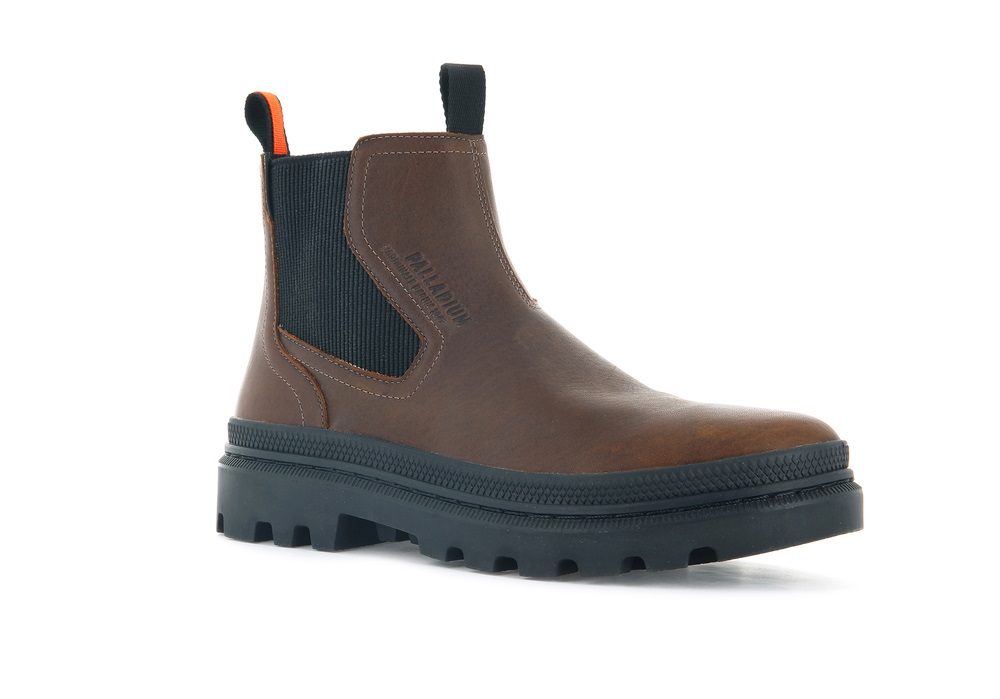 Botines Chelsea Palladium PALLATROOPER CHELSEA WATERPROOF Hombre Marrones | Ecuador-52819