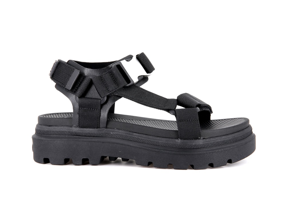 Sandalia Palladium PALLACRUISE STRAP Mujer Negras | Ecuador-21870