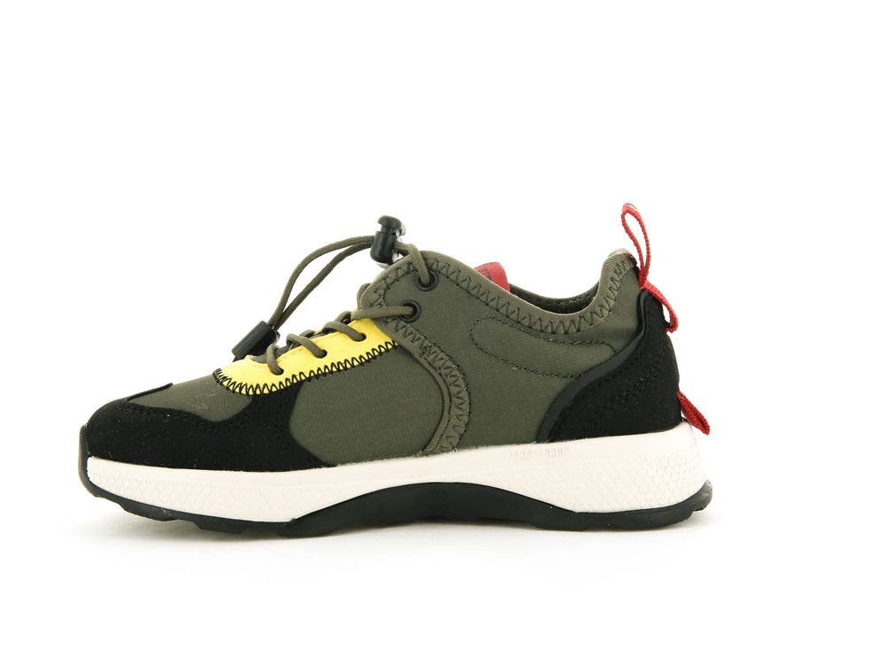 Zapatillas Palladium AX-EON TROOP SUPPLY Niños Verde Oliva Negras | Ecuador-67834