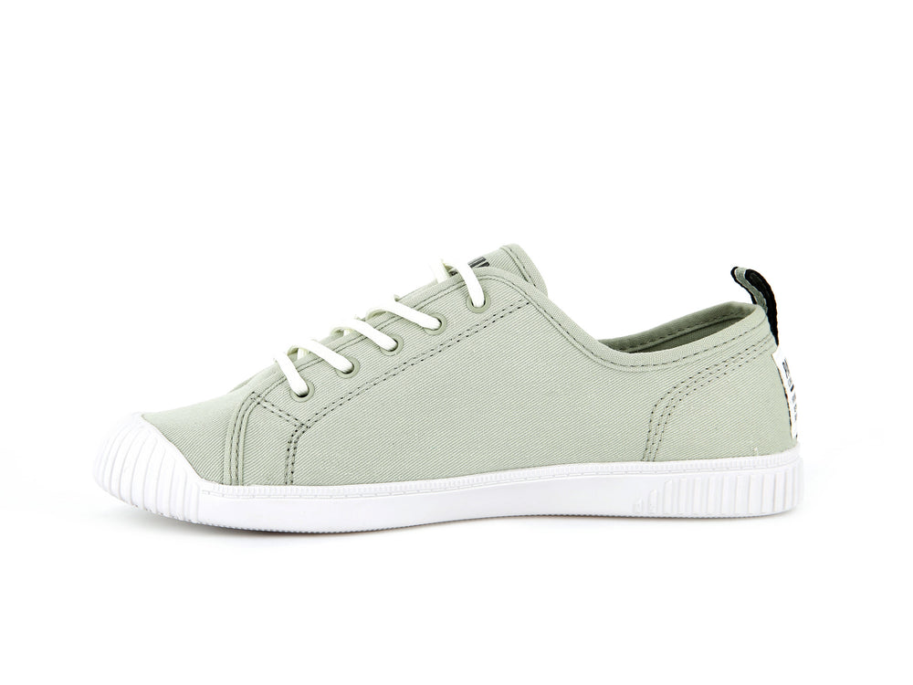 Zapatillas Palladium EASY LACE CANVAS Mujer Verde Oliva | Ecuador-20871