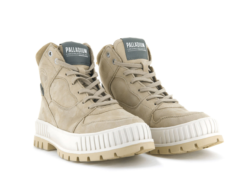 Zapatillas Palladium PALLASHOCK HI SNK Mujer Stucco | Ecuador-08256