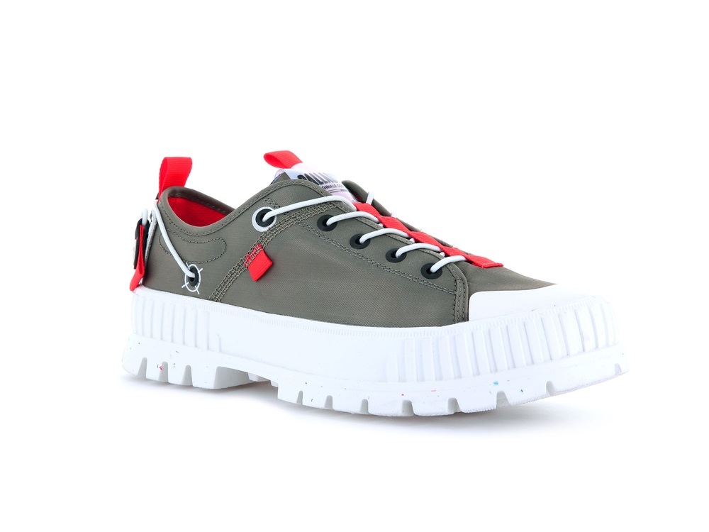 Zapatillas Palladium PALLASHOCK LO TICKET TO EARTH Mujer Verde | Ecuador-06892