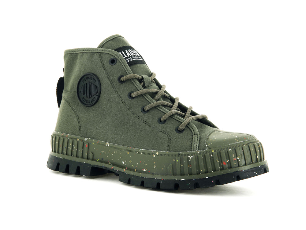 Zapatillas Palladium PALLASHOCK SUPPLY Hombre Verde Oliva | Ecuador-64051