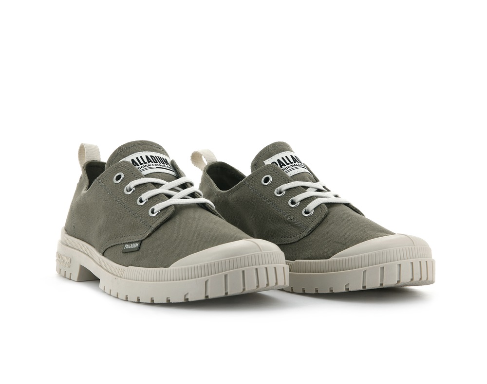 Zapatillas Palladium PAMPA SP20 LOW CANVAS Hombre Verde | Ecuador-40362