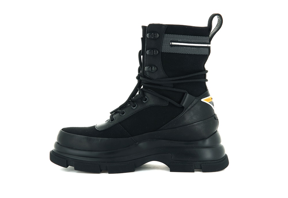 Zapatos Altas Palladium GAO EVA HIGH BOOT Hombre Negras | Ecuador-37609