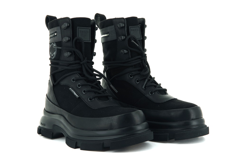 Zapatos Altas Palladium GAO EVA HIGH BOOT Hombre Negras | Ecuador-37609