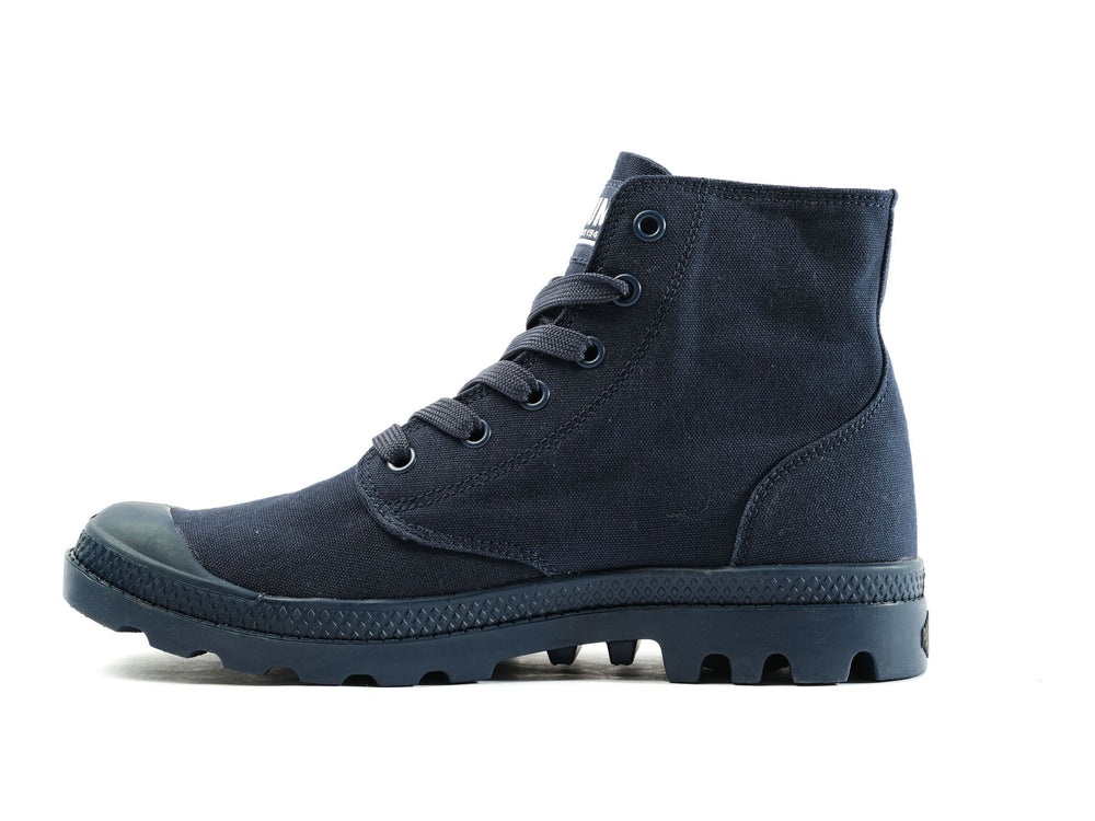 Zapatos Altas Palladium MONO CHROME Hombre Indigo | Ecuador-06825