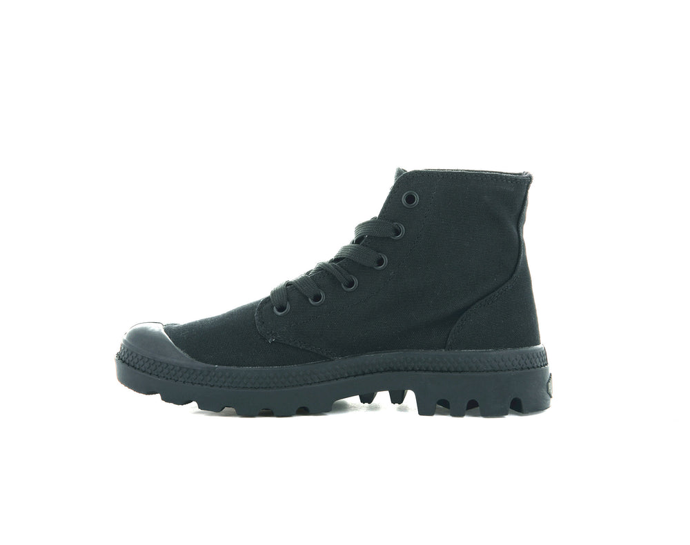 Zapatos Altas Palladium MONO CHROME Hombre Negras | Ecuador-07652