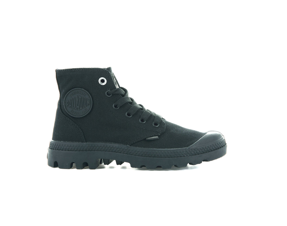 Zapatos Altas Palladium MONO CHROME Hombre Negras | Ecuador-07652