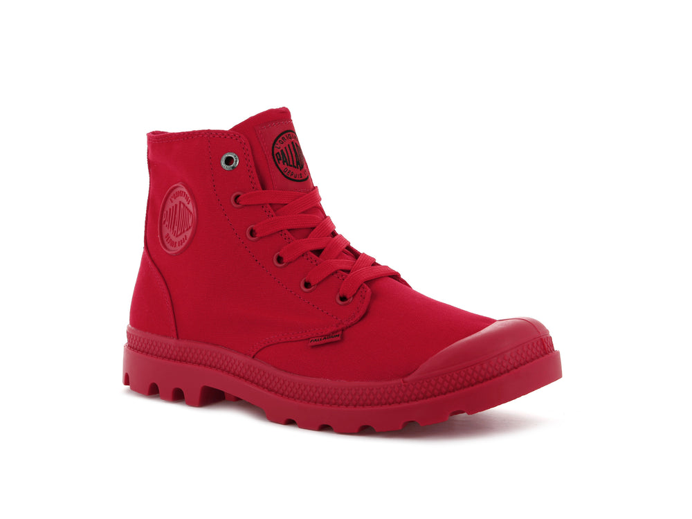 Zapatos Altas Palladium MONO CHROME Hombre Rojas | Ecuador-80725