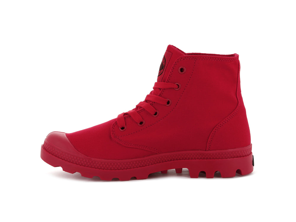 Zapatos Altas Palladium MONO CHROME Hombre Rojas | Ecuador-80725