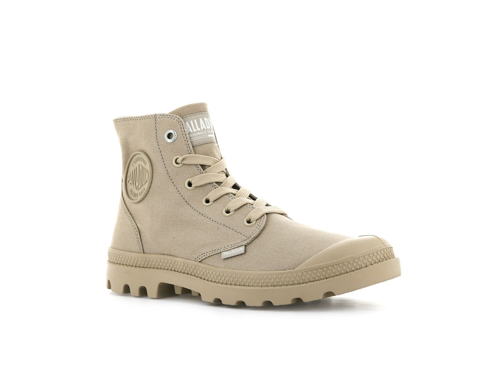 Zapatos Altas Palladium MONO CHROME Mujer Warm Sand | Ecuador-09627