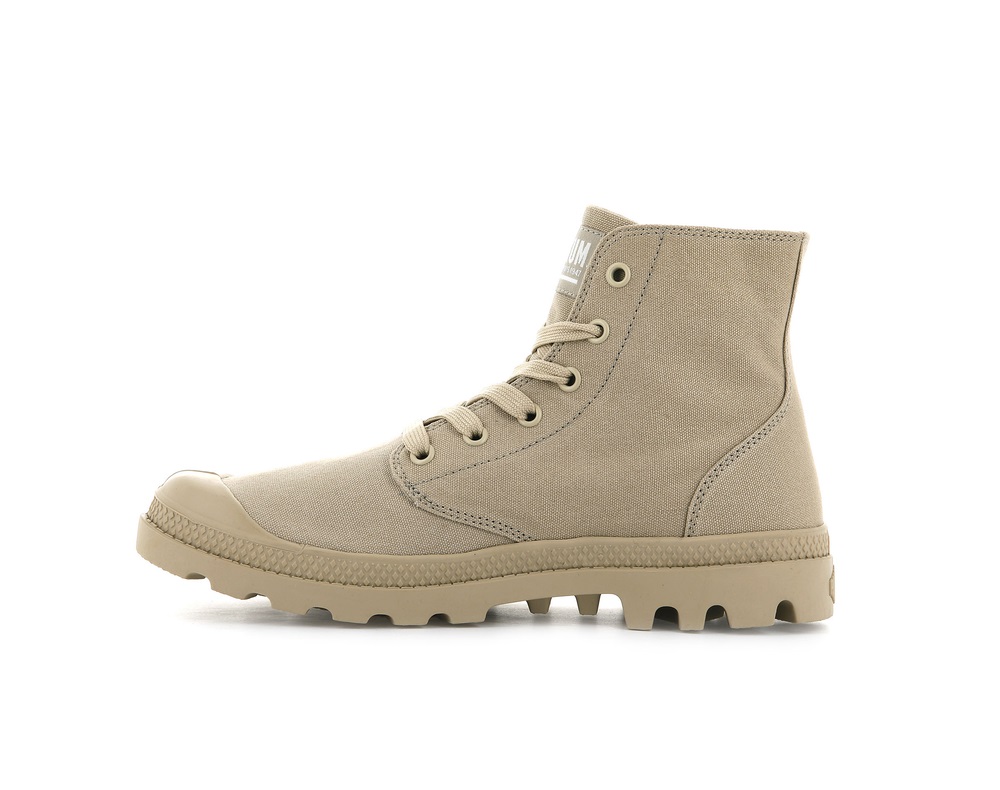 Zapatos Altas Palladium MONO CHROME Mujer Warm Sand | Ecuador-09627