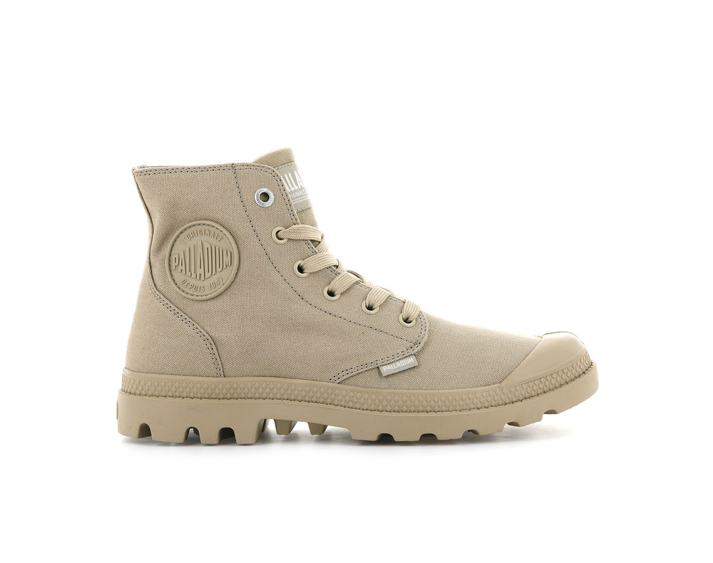 Zapatos Altas Palladium MONO CHROME Mujer Warm Sand | Ecuador-09627