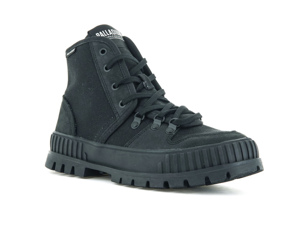 Zapatos Altas Palladium PALLASHOCK HIKER Mujer Negras | Ecuador-49720