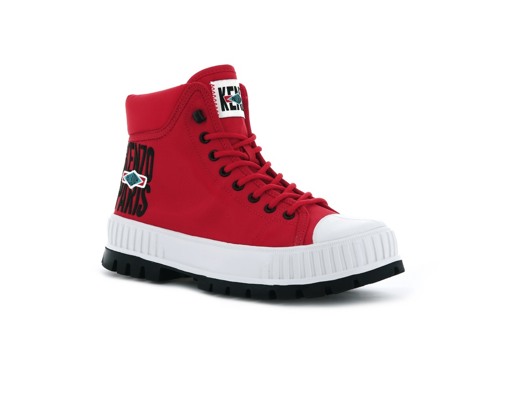 Zapatos Altas Palladium PALLASHOCK HI BY KENZO Hombre Rojas | Ecuador-36709