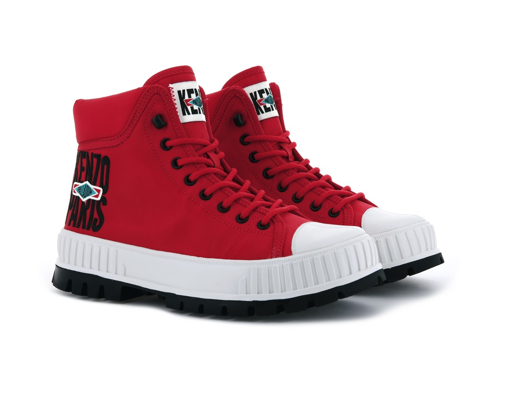 Zapatos Altas Palladium PALLASHOCK HI BY KENZO Hombre Rojas | Ecuador-36709