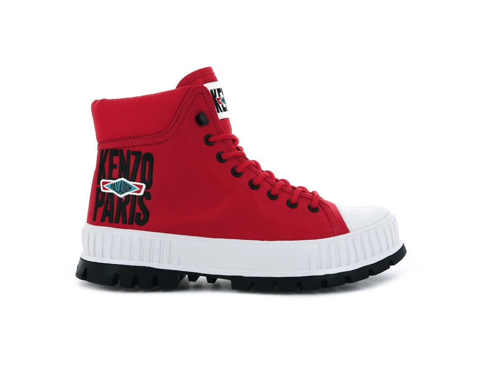 Zapatos Altas Palladium PALLASHOCK HI BY KENZO Hombre Rojas | Ecuador-36709