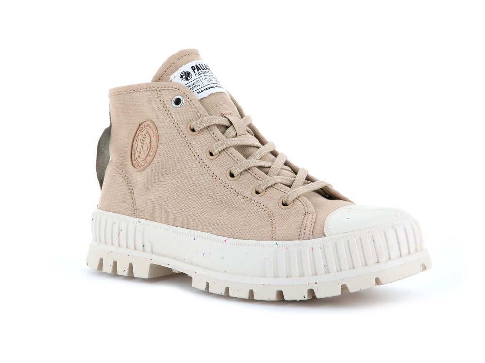 Zapatos Altas Palladium PALLASHOCK MID ORGANIC Hombre Desert | Ecuador-35867