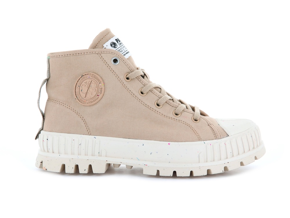 Zapatos Altas Palladium PALLASHOCK MID ORGANIC Mujer Desert | Ecuador-51368