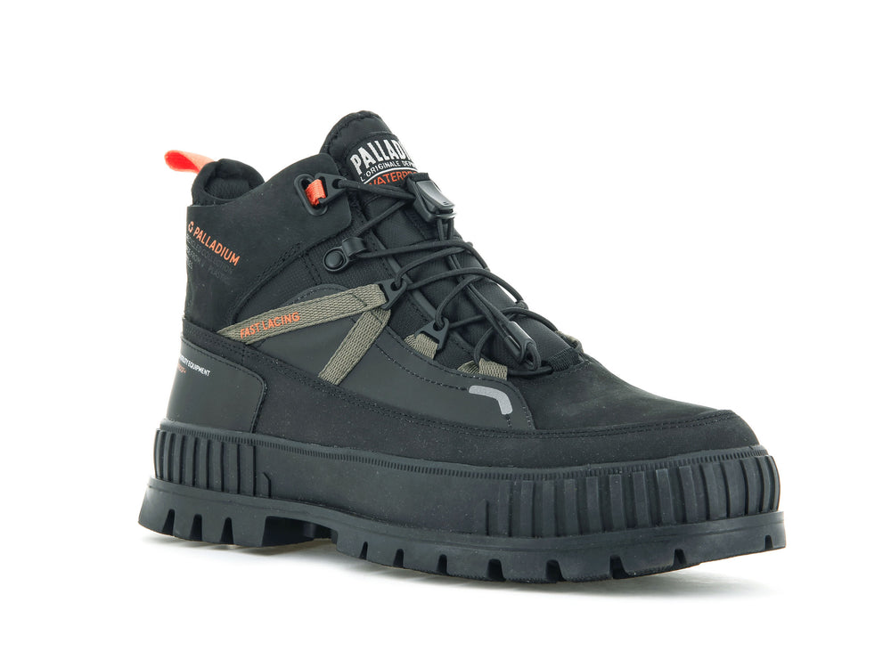 Zapatos Altas Palladium PALLASHOCK TRAVEL WP+ Hombre Negras | Ecuador-92043