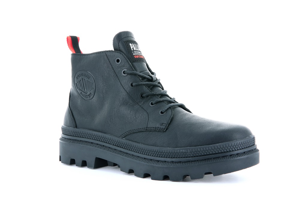 Zapatos Altas Palladium PALLATROOPER HI WP+ Hombre Negras | Ecuador-24761