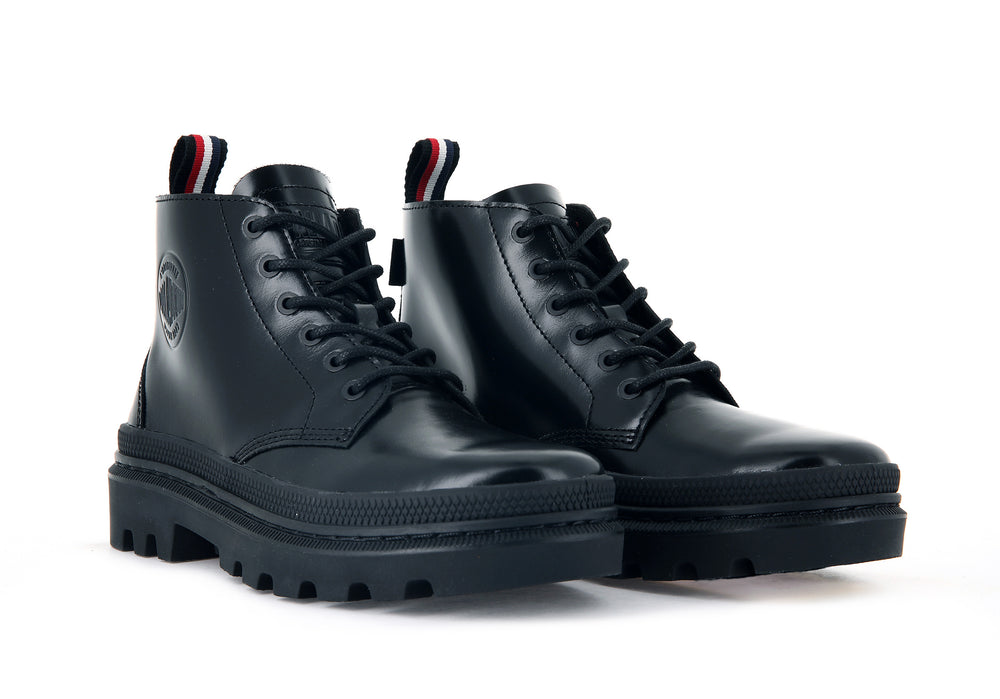 Zapatos Altas Palladium PALLATROOPER HI-1 Hombre Negras | Ecuador-39657